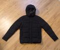 JACK&JONES Daunen Puffer Stepp-Jacke Gr.S schwarz Kapuze abnehmbar Taschen neuw.