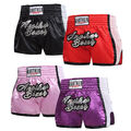 DE Kinder Thaibox Shorts MMA Muay Thai Boxen Shorts Kurze Hose Kampfsport 