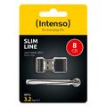 Intenso Slim Line 8 GB USB 3.2 Stick 8GB mini SlimLine schwarz 3532460