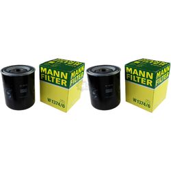 2x Original MANN-FILTER für Arbeitshydraulik W 1374/6 