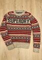 Superdry Vintage Gr. S Kuschel Strick Pullover Weihnachten Winter NP89EUR