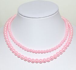 Perlen-Collier-Kette ca. 35,40,45,50,55,60 cm lang Perlen Ø 6 & 8 mm Neu 1 Stück