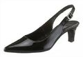 Gabor Sling Damen Fashion Pumps Schwarz Lacklederimitat Schuhe Heels Gr.36-37