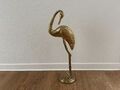 XXL Kranich Gold Messing Hollywood Regency Art Deco 48cm