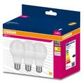 OSRAM LED Star Classic A E27 Lampe Warmweiß Leuchtmittel 19W Glühbirne 2700K 3er