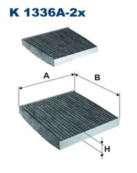 Innenraumfilter FILTRON K 1336A-2x Aktivkohlefilter für ALPINA BMW F25 X3 XD3 X4