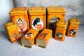 8 x alte Blechdosen Maggi orangefarben vintage Sammler antik nostalgisch