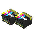 10x Druckerpatronen für Epson T 0711 - T 0714 Stylus D92 SX105 SX110 SX115 SX200