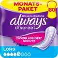 Always Discreet Inkontinenzeinlagen Long – 80 Binden (4 x 20 Stück) Monatspaket 