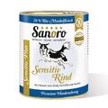 6 x 800 g Sensitiv PLUS Bio-Rind Menü mit Bio-Gemüse für Hunde mit Leishmaniose