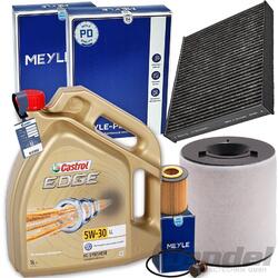 MEYLE FILTERSET+CASTROL 5W30 ÖL für 1.2 TDI VW POLO 6R SKODA FABIA 2 IBIZA 4