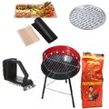 Grill Ø 37 cm Holzkohlegrill Camping Rundgrill  Gartengrill Grillrost + Zubehör