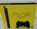 Sony PlayStation 2 Slimline Schwarz Spielekonsole OVP Top Zustand!