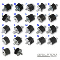 Gummipuffer Schwingungsdämpfer Silentblock Maschinenfüße Gewinde M6 M8 M10 M12