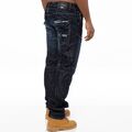 Enzo Herren Jeans gerades Bein normale Passform Denim Hose Pants alle UK Bundgrößen