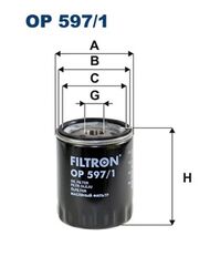 FILTRON Ölfilter OP 597/1 Anschraubfilter für MAZDA 3/4-16 UNF CX KF GJ GL DK KE