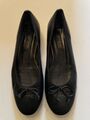 Paul Green Hochwertige Ballerina Schwarz Leder Schuhe Gr. 8