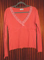 Heine Pullover Feinstrick Koralle Gr. 40/42 TOP Zustand