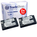 2x Li-Ion Ersatz-Akku 7,2V 2600mAh kompatibel mit Canon LP-EL, LC-E6 / LC-E6E