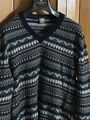 März München Pullover Norweger Wolle Grün Herren Gr. 50 (dc110)