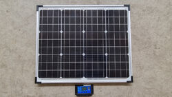 Solarmodul Solarpanel Photovoltaik Solarzelle 50W für 12V Anlagen Stall, Weide, 