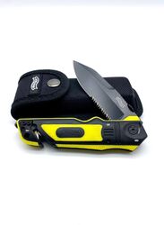 Walther Rettungsmesser Emergency Rescue Knife gelb fluoreszierend mit Holster