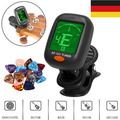 Clips On Digital Stimmgerät Gitarre auch für Bass Violine Ukulele Gitarren Tuner