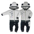 NEU Baby Jungen Set 2-teilig Jacke mit Kapuze + Hose Jogginganzug Gr 62 68 74 80