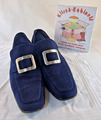 Paul Green Damenschuhe Loafer Mokassins Leder Handarbeit dunkelblau Gr 41 7,5