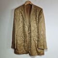 Chester Barrie Herren Jacke Classic SB2 42L Gold 100% Bambus Wolle Sport Mantel UK