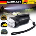 Solar LED Taschenlampe Wiederaufladbare Handkurbel Dynamo Camping Notfalllampe