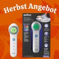 Braun Stirnthermometer, digital, weiß Infrarot Fieberthermometer No-Touch-Modus