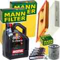 MANN INSPEKTIONSPAKET+5L MOTUL 5W-30 MOTORÖL passend für SKODA FABIA 3 AUDI TSI