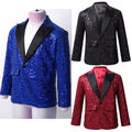 Kids Boys Mantel Glänzend Blazer Smoking Jacke Geburtstag Ein Knopf Anzug Top