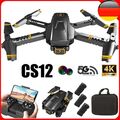 4K HD Drohne Dual Kamera 5G WIFI FPV Faltbar Selfie RC Quadcopter + 3 Batterien