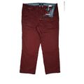 WALBUSCH Herren Stretch Jeans Hose Thermo Chino XXL 27 W40 L28 Bordeaux Ü-Größe