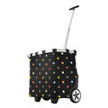 reisenthel carrycruiser dots Einkaufstrolley Einkaufskorb Schwarz bunte Punkte