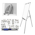 60 x 90 cm Flipchart Whiteboard Magnetisch Höhenverstellbar Stativ mit 12 Magnet