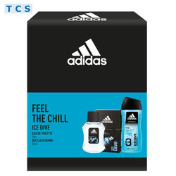 ADIDAS Feel the Chill - Geschenkset für Ihn, EdT 50 ml + 3in1 Duschgel 250 ml