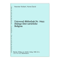 Universal-Bibliothek Nr. 7692: Dialoge über natürliche Religion Norbert, Hoerste