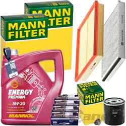 MANN INSPEKTIONSPAKET+5L MANNOL 5W-30 MOTORÖL passend für OPEL ASTRA G/H ZAFIRA