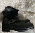 Original DOCKERS Herbst Winter Stiefel Herren Boots Gr 41 schwarz echt Leder Neu