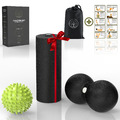 Faszien Set - Faszienrolle klein Igelball Faszienball Massageball Massagerolle