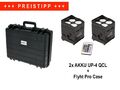 ▹ 2x Eurolite Akku UP-4 QCL QuickDMX inkl. Flyht Pro Case • TOP Zustand