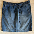 »QS by S. Oliver Jeans-Rock f. Damen m. Gummizugbund« denim/ dunkelblau Gr. 36