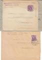 2 Feldpostbriefe 1945/46 Marinegericht Flensburg Mürwik - Strafregister Berlin04