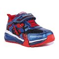 Geox J Bayonce Kinder Lights Up Spiderman Trainer in marineblaurot Größe UK 7 - 3