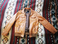 Lederjacke, Gr. L, vintage, retro, Biker, Hipster