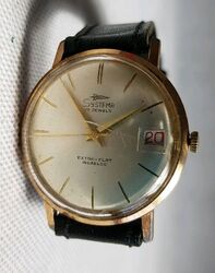 Seltene Vintage Systema 17 Juwelen extra flache Incabloc Schweizer Made Uhr