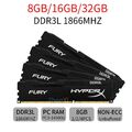 32GB 16GB 8GB DDR3L 1866 PC3-14900 HX318LC11FB/8 Desktop-RAM für HyperX FURY DE